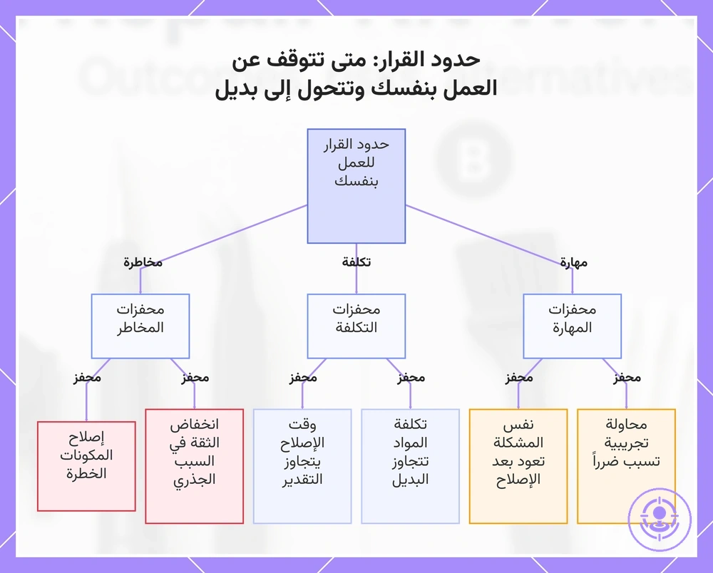 حدود القرار: متى تتوقف عن العمل بنفسك وتتحول إلى بديل