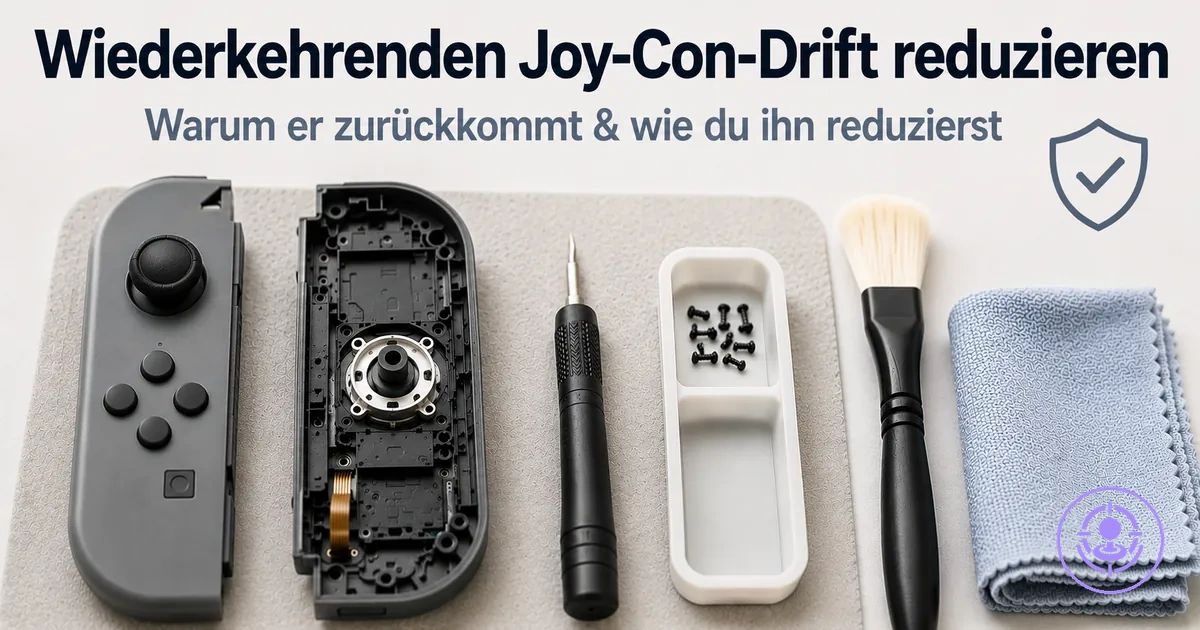 Pflege nach der Joy-Con-Drift-Reparatur: Reinigung und vorsichtiger Einsatz, um erneuten Drift zu reduzieren