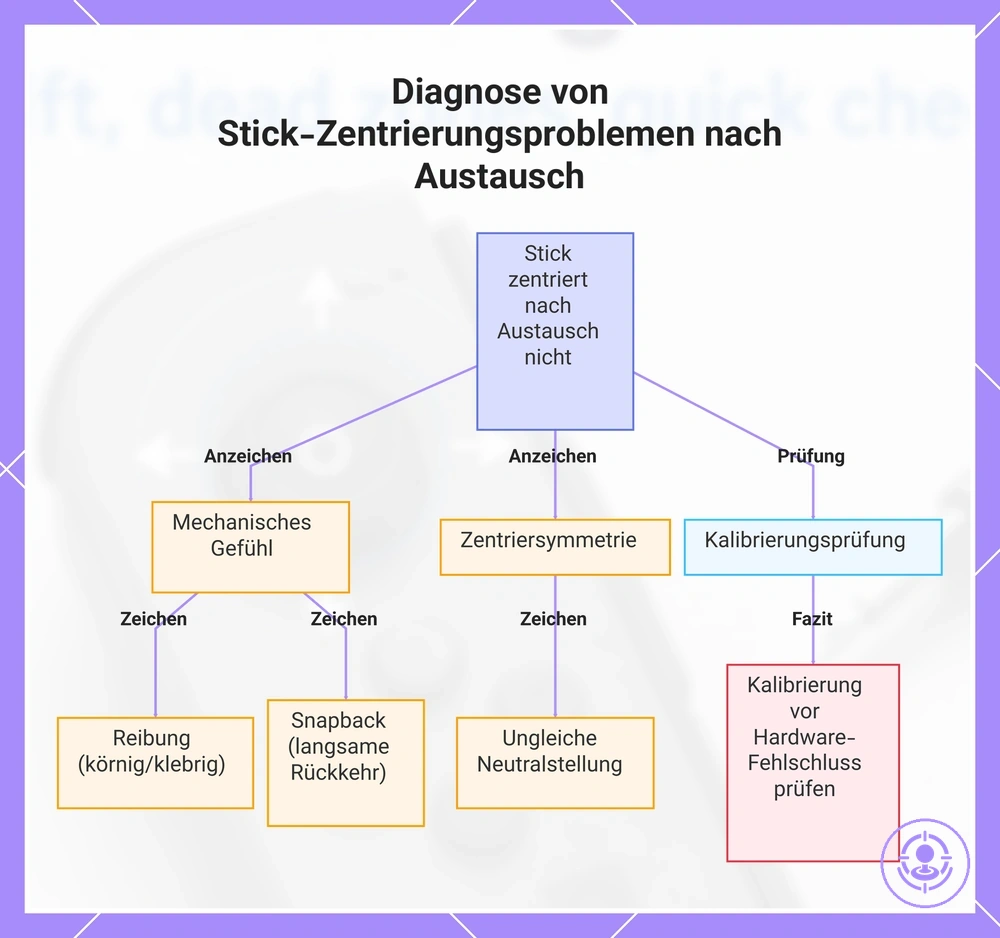 Diagnose von Stick-Zentrierungsproblemen nach Austausch