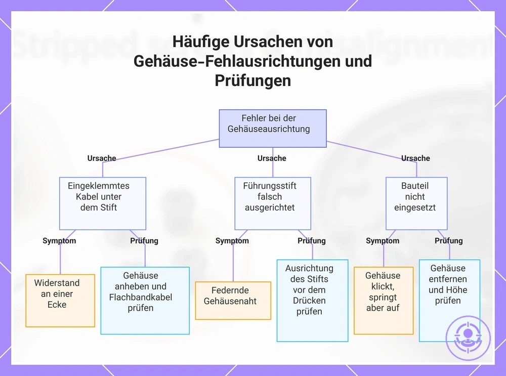 Häufige Ursachen von Gehäuse-Fehlausrichtungen und Prüfungen