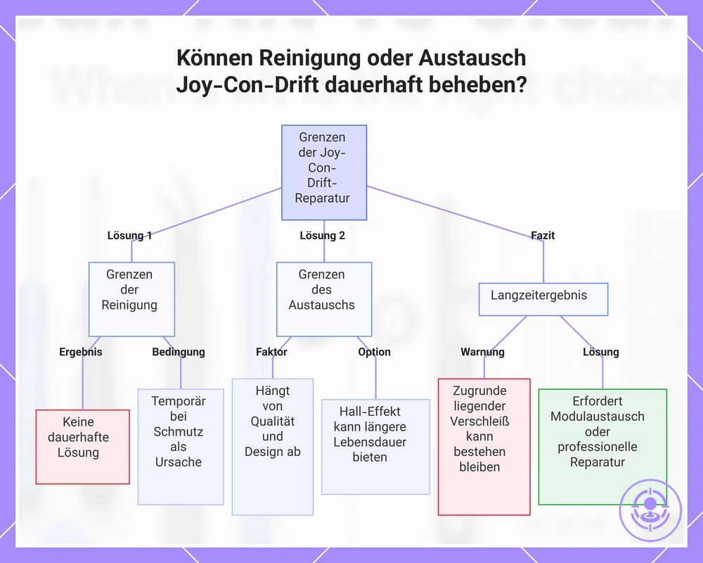 Können Reinigung oder Austausch Joy-Con-Drift dauerhaft beheben?