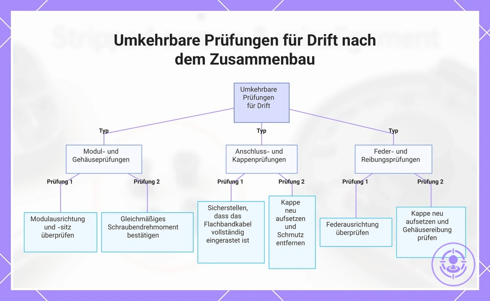 Umkehrbare Prüfungen für Drift nach dem Zusammenbau