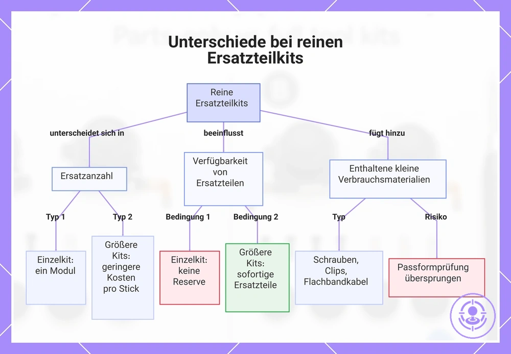 Unterschiede bei reinen Ersatzteilkits