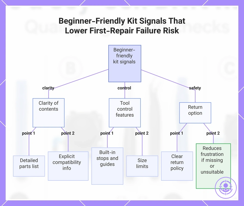 Beginner-Friendly Kit Signals That Lower First-Repair Failure Risk
