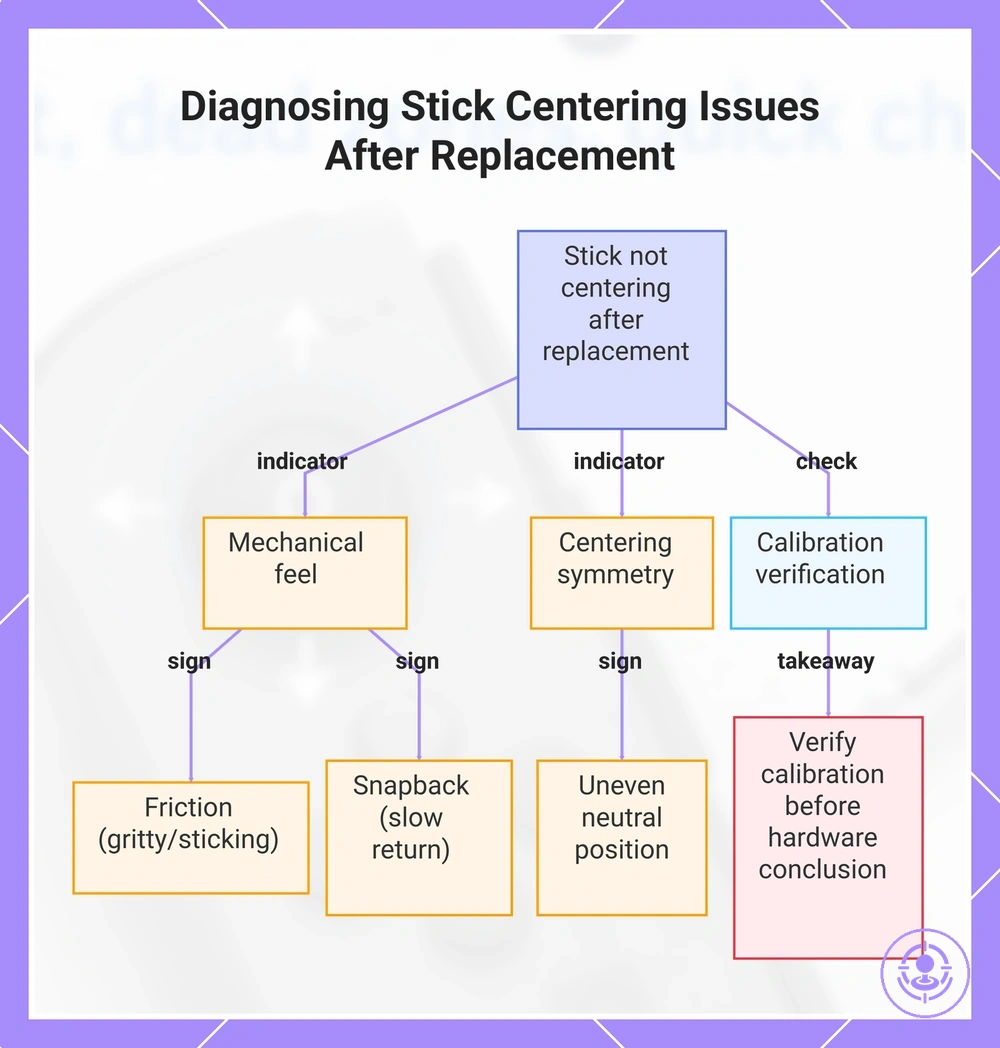 Diagnosing Stick Centering Issues After Replacement