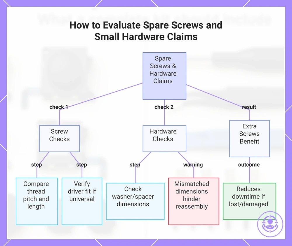 How to Evaluate Spare Screws and Small Hardware Claims