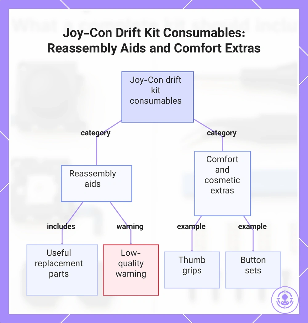 Joy-Con Drift Kit Consumables: Reassembly Aids and Comfort Extras