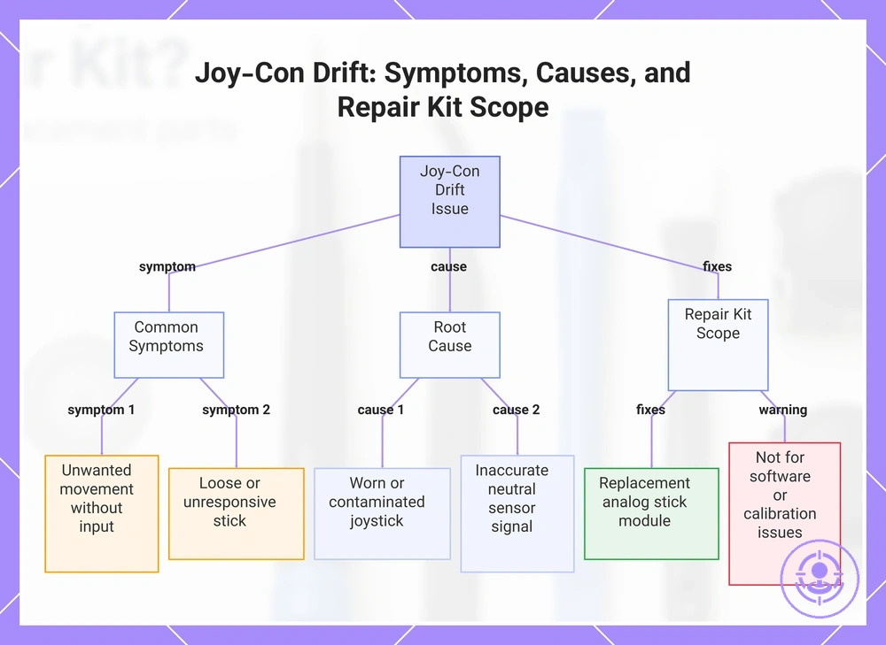 Joy-Con Drift: Symptoms, Causes, and Repair Kit Scope