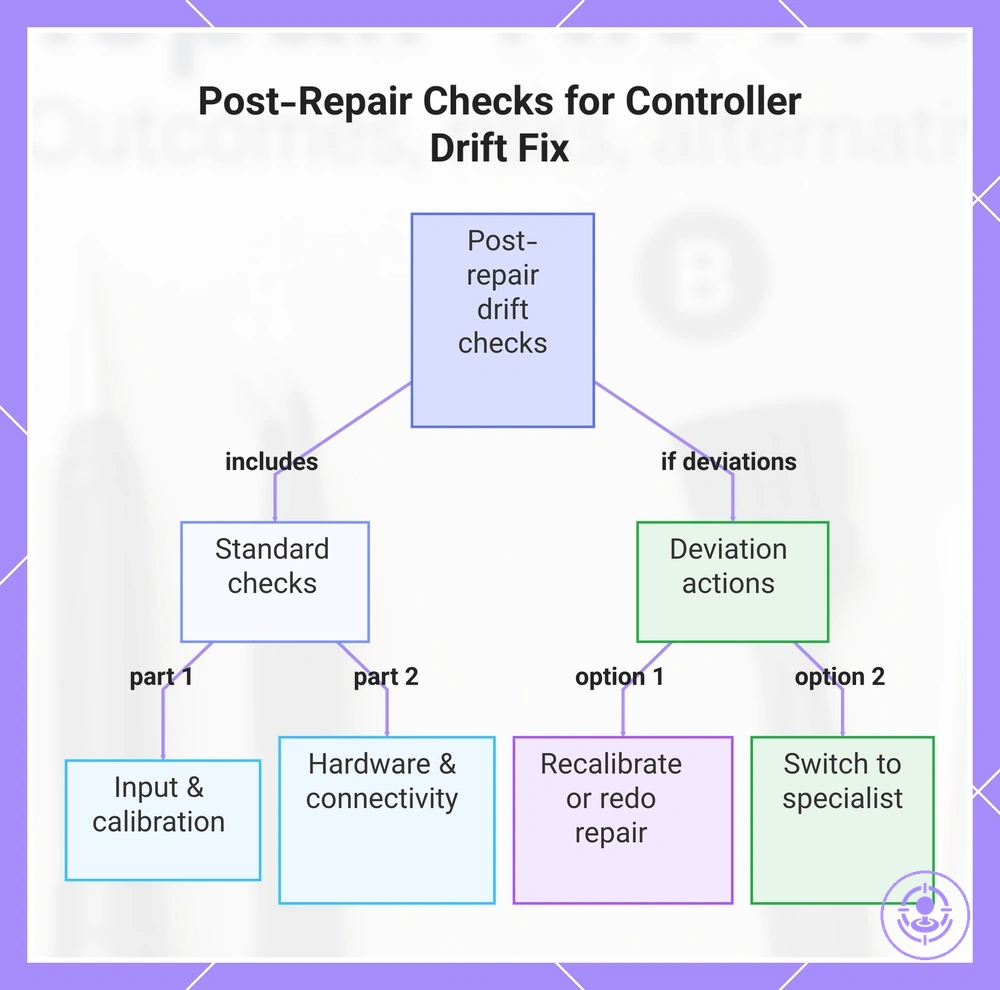 Post-Repair Checks for Controller Drift Fix