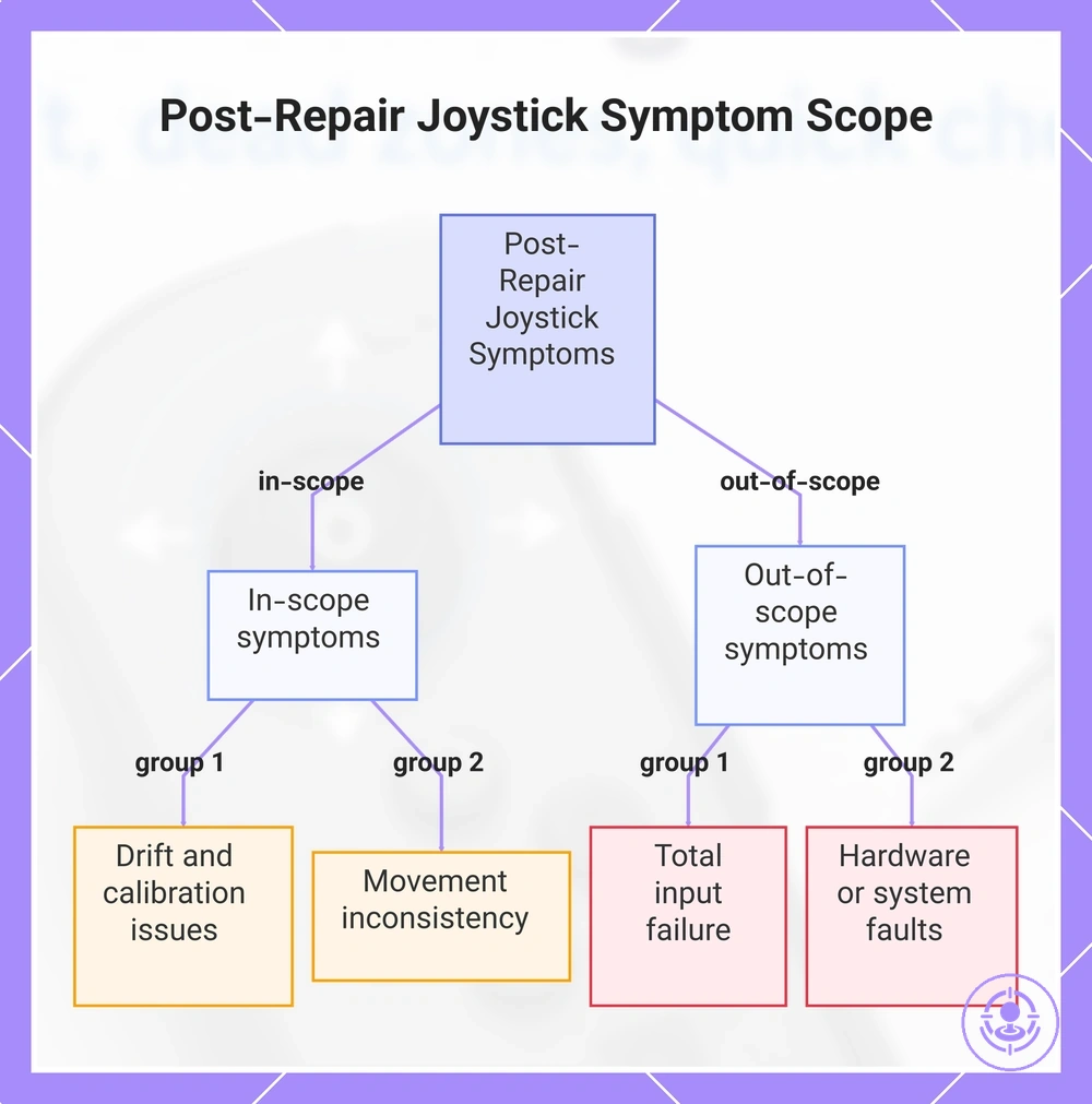 Post-Repair Joystick Symptom Scope