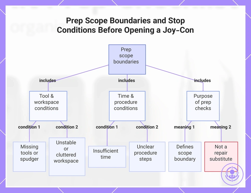 Prep Scope Boundaries and Stop Conditions Before Opening a Joy-Con