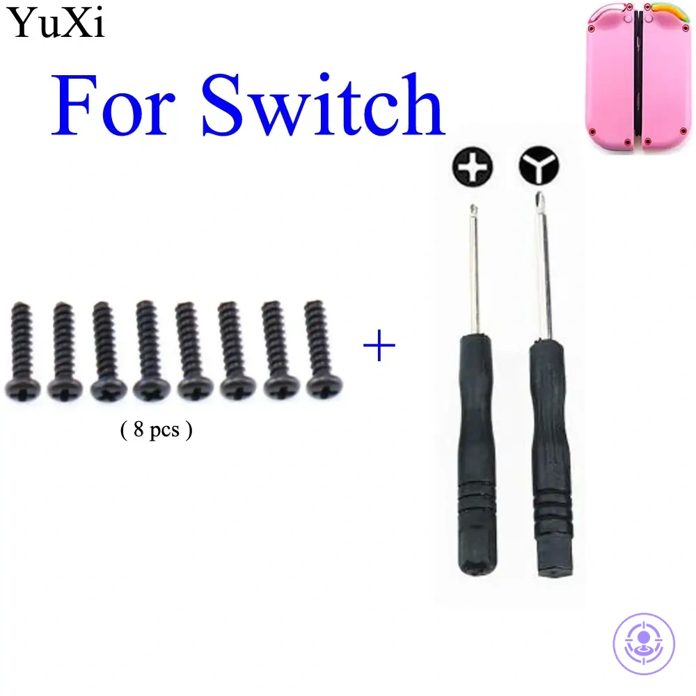 Tornillos metálicos de repuesto para reparar mando Joy-Con
