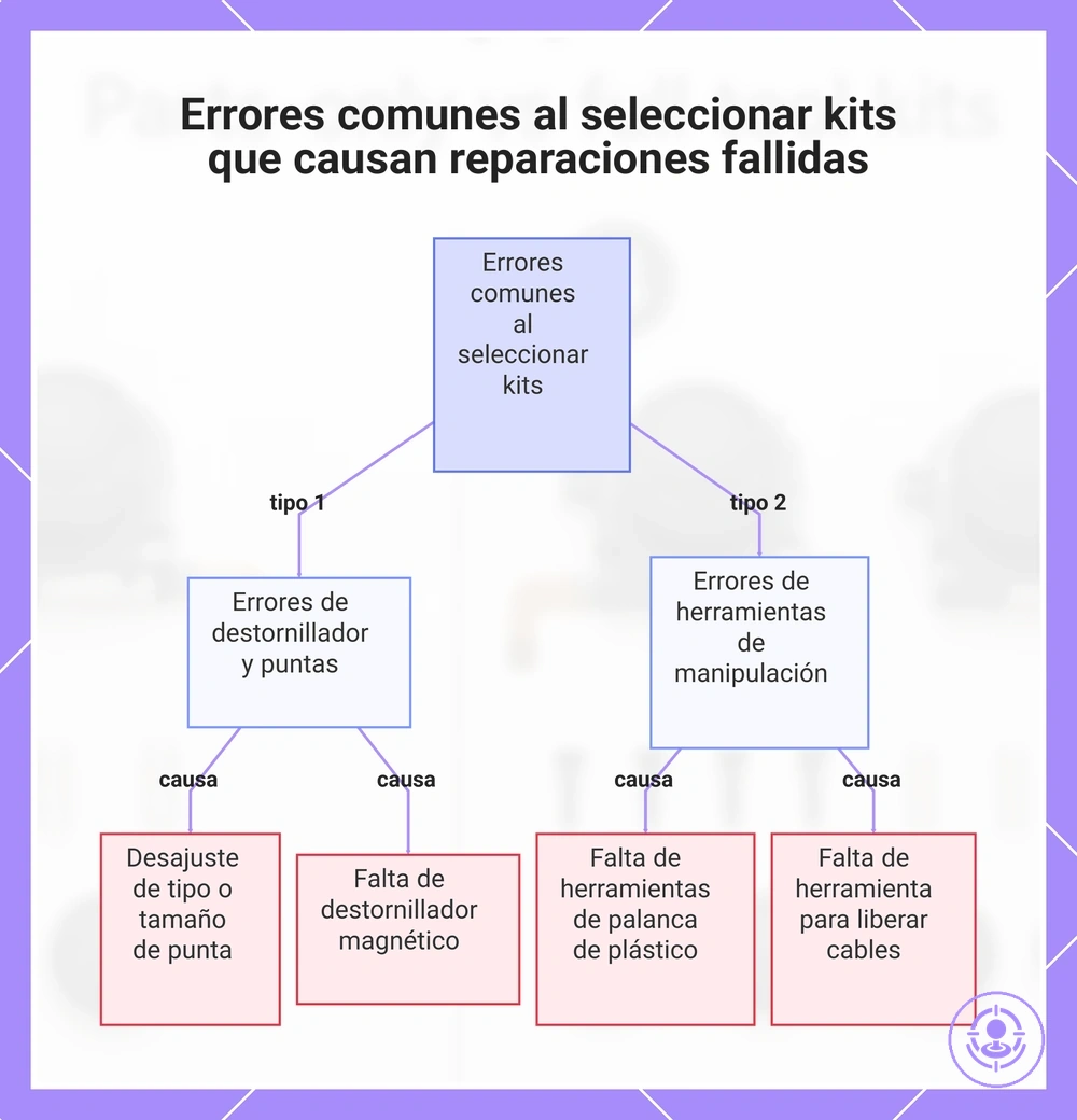 Errores comunes al seleccionar kits que causan reparaciones fallidas