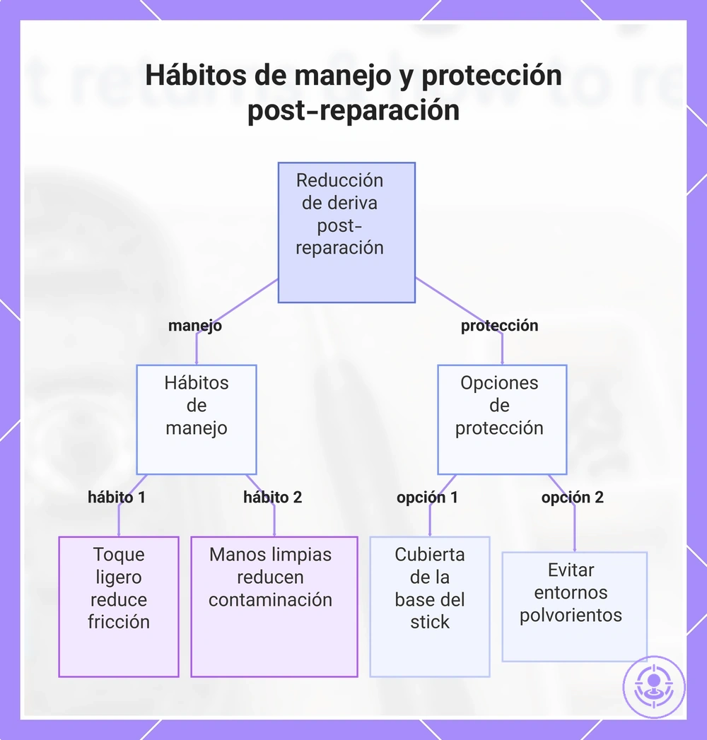 Hábitos de manejo y protección post-reparación
