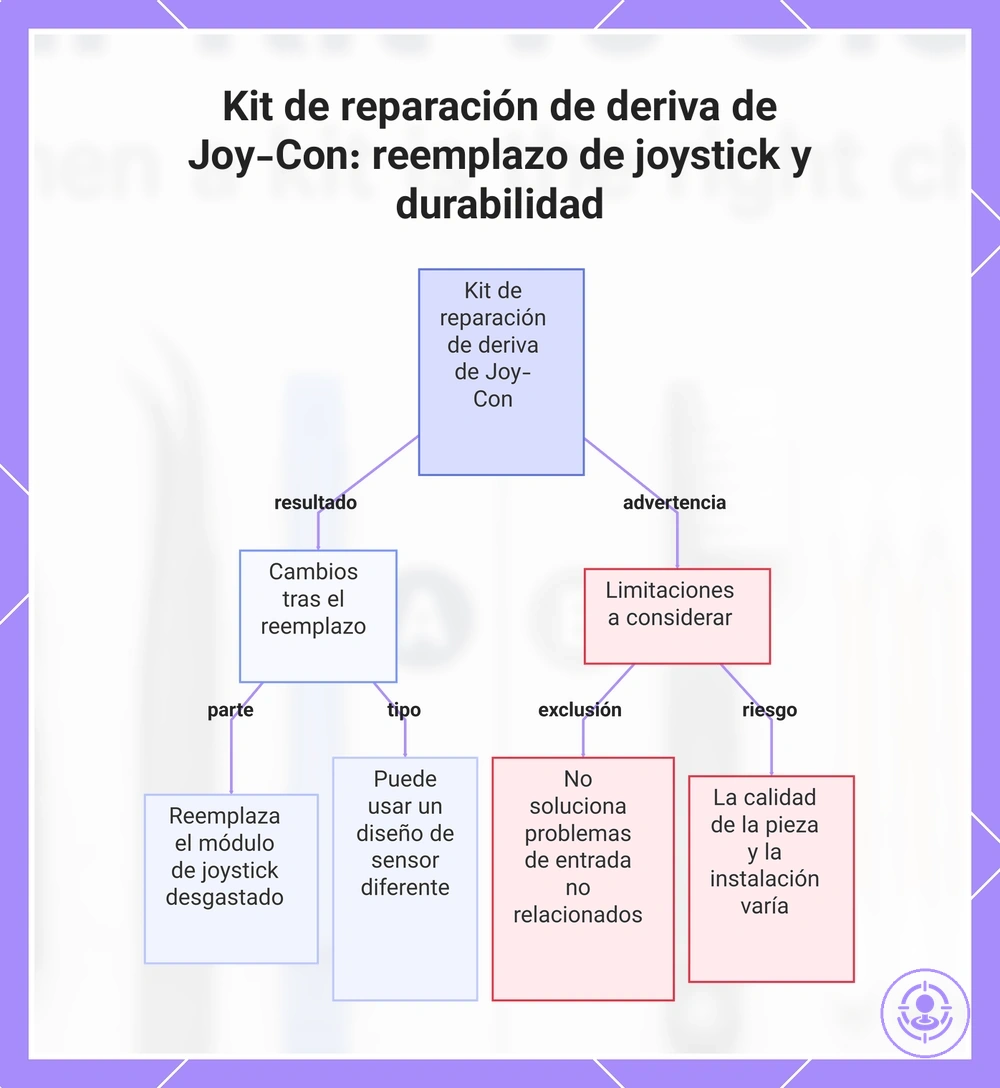 Kit de reparación de deriva de Joy-Con: reemplazo de joystick y durabilidad