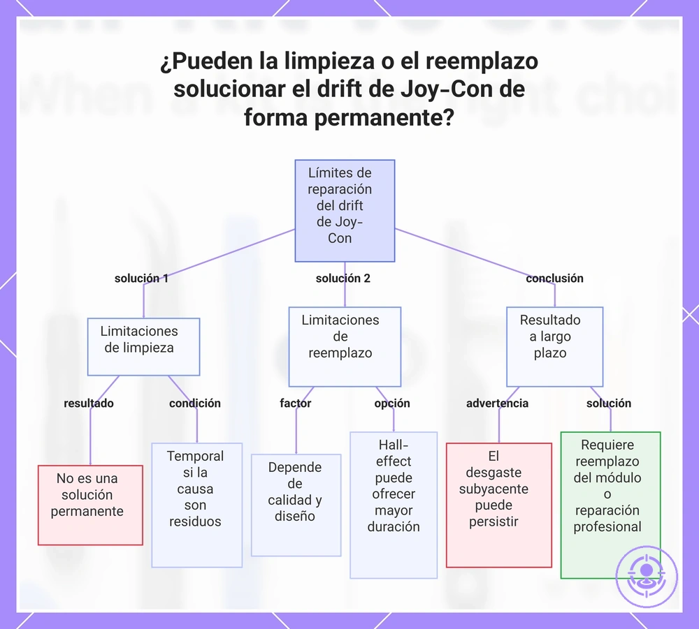 ¿Pueden la limpieza o el reemplazo solucionar el drift de Joy-Con de forma permanente?