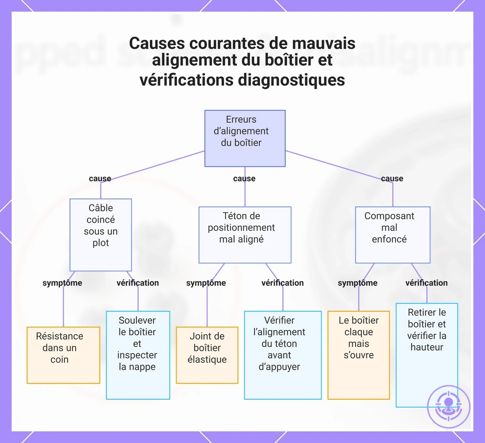 Causes courantes de mauvais alignement du boîtier et vérifications diagnostiques