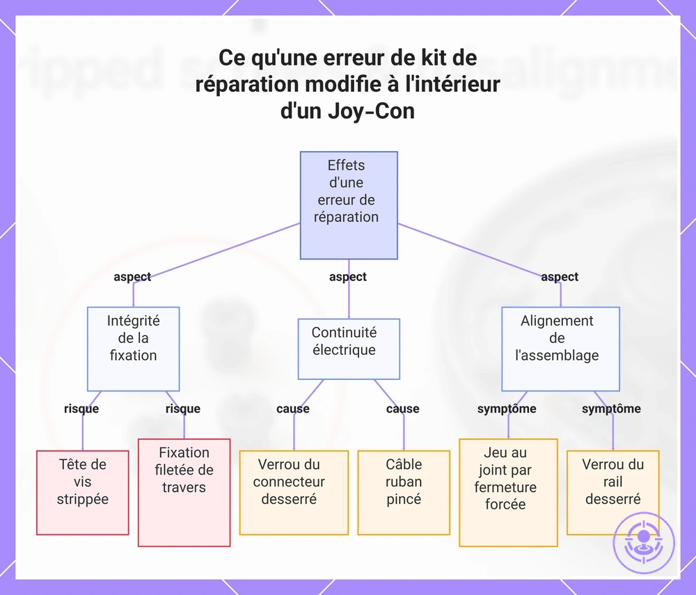 Ce qu'une erreur de kit de réparation modifie à l'intérieur d'un Joy-Con
