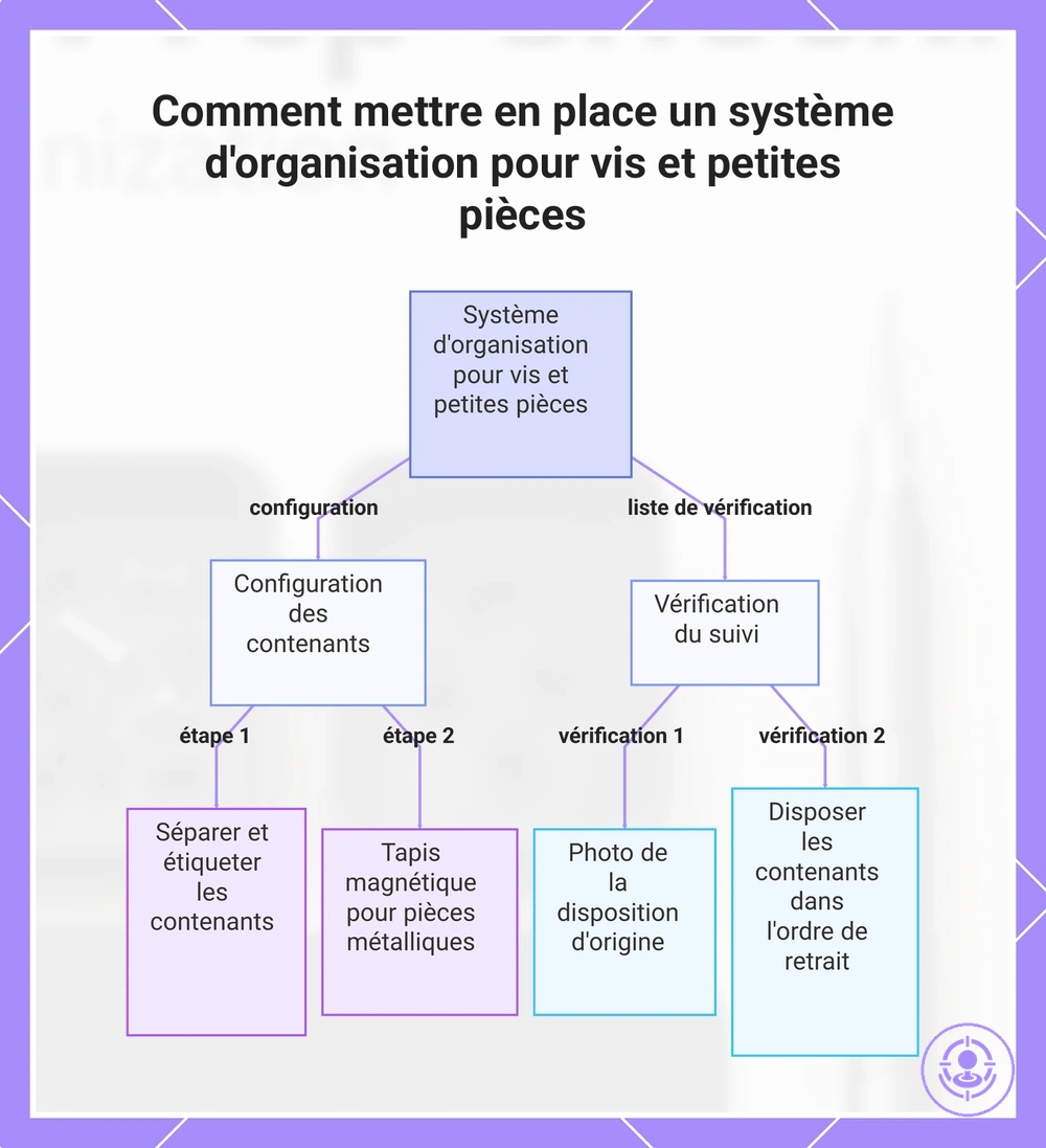 Comment mettre en place un système d'organisation pour vis et petites pièces
