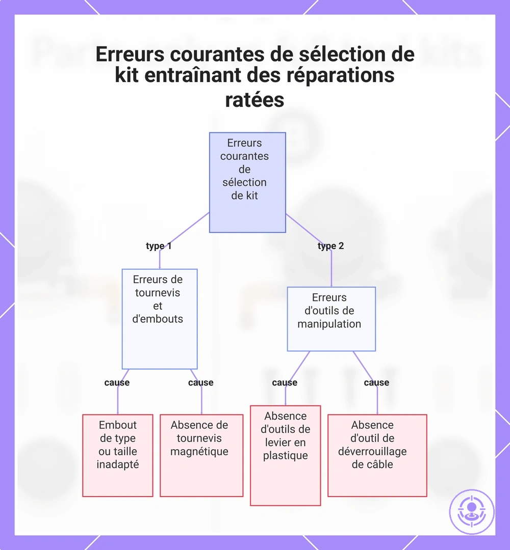 Erreurs courantes de sélection de kit entraînant des réparations ratées