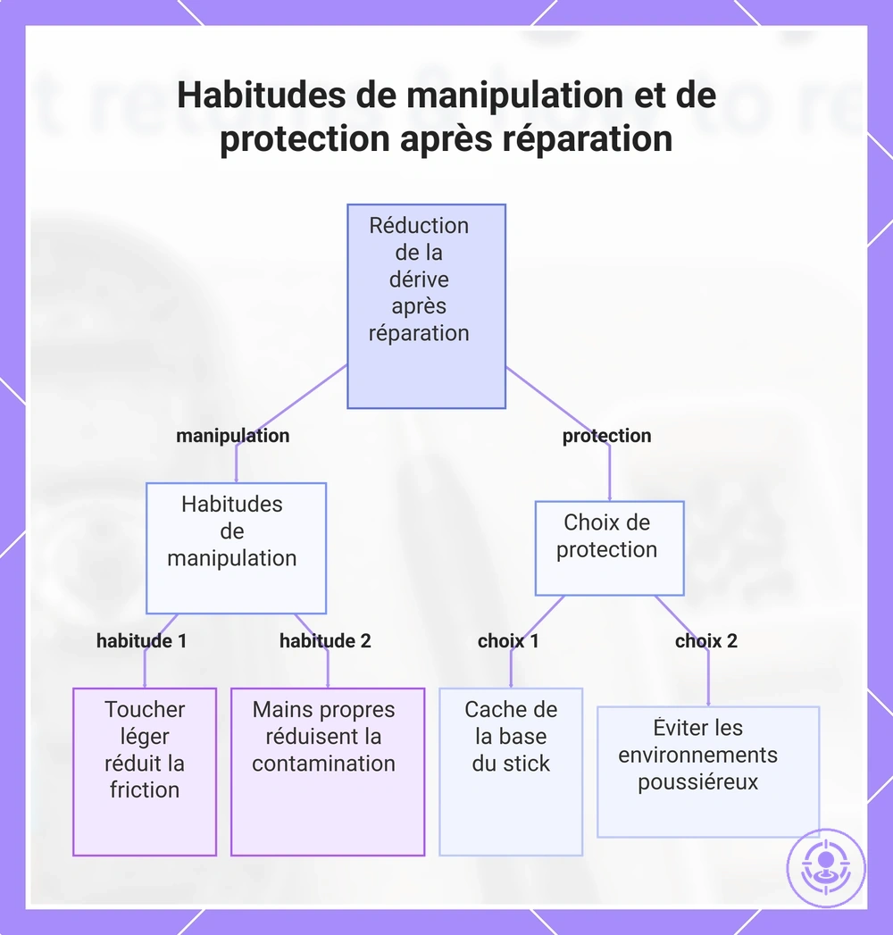Habitudes de manipulation et de protection après réparation
