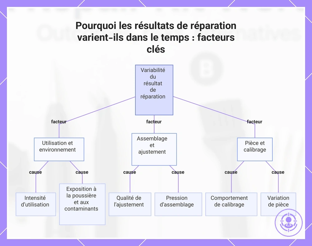 Pourquoi les résultats de réparation varient-ils dans le temps : facteurs clés