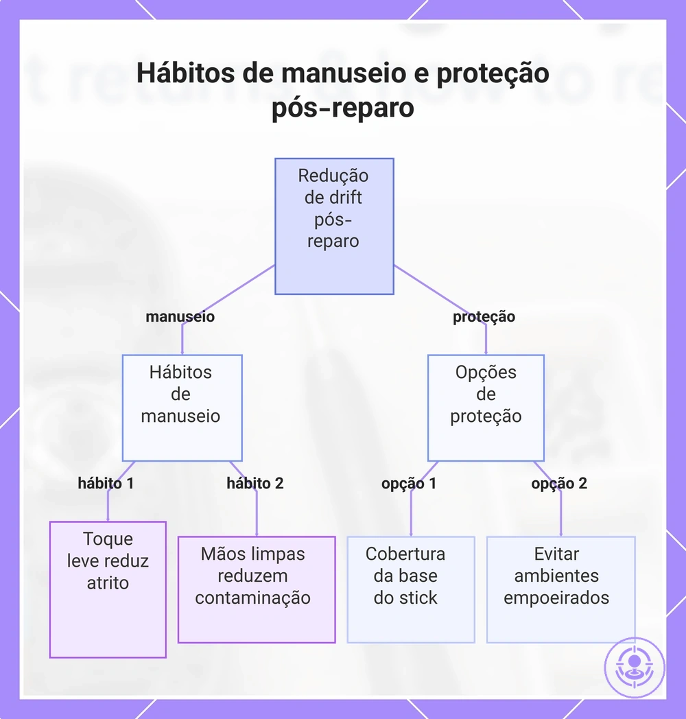 Hábitos de manuseio e proteção pós-reparo
