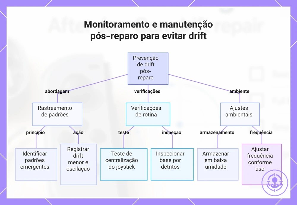 Monitoramento e manutenção pós-reparo para evitar drift
