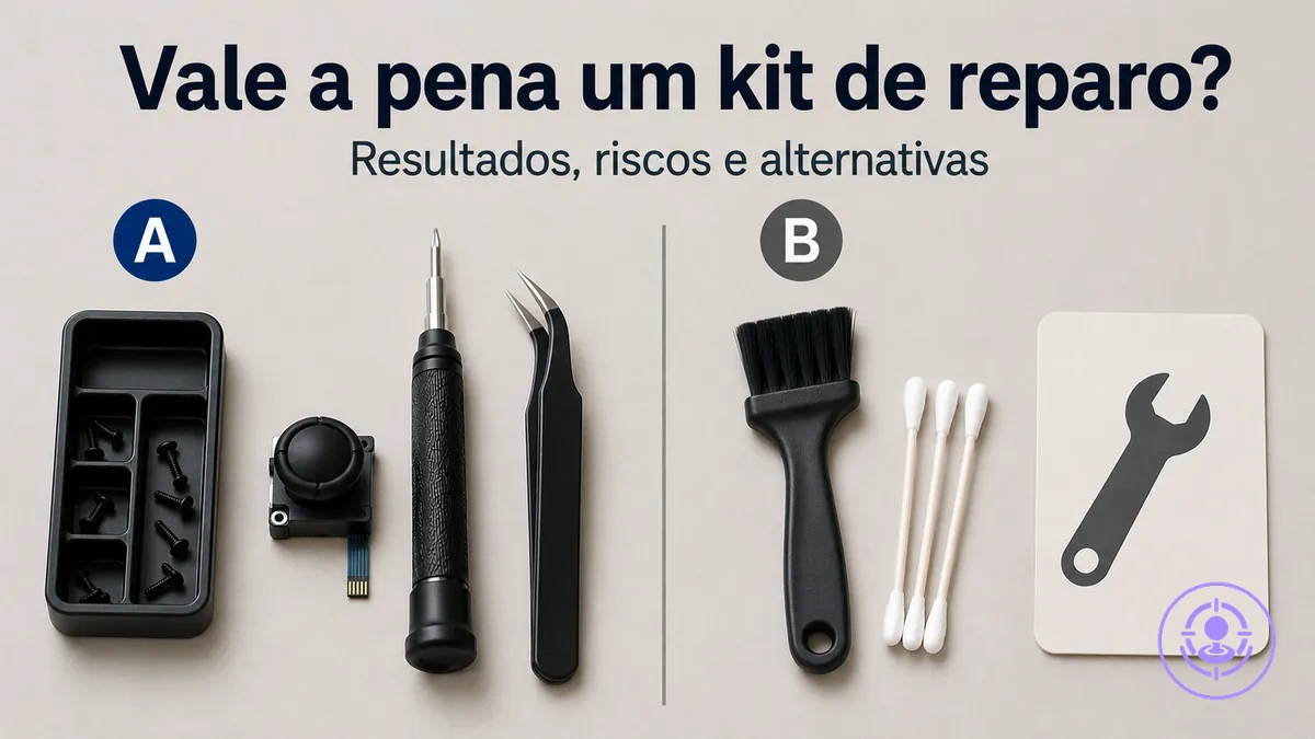 Comparação de decisões para consertar drift do Joy-Con com kit versus outras opções