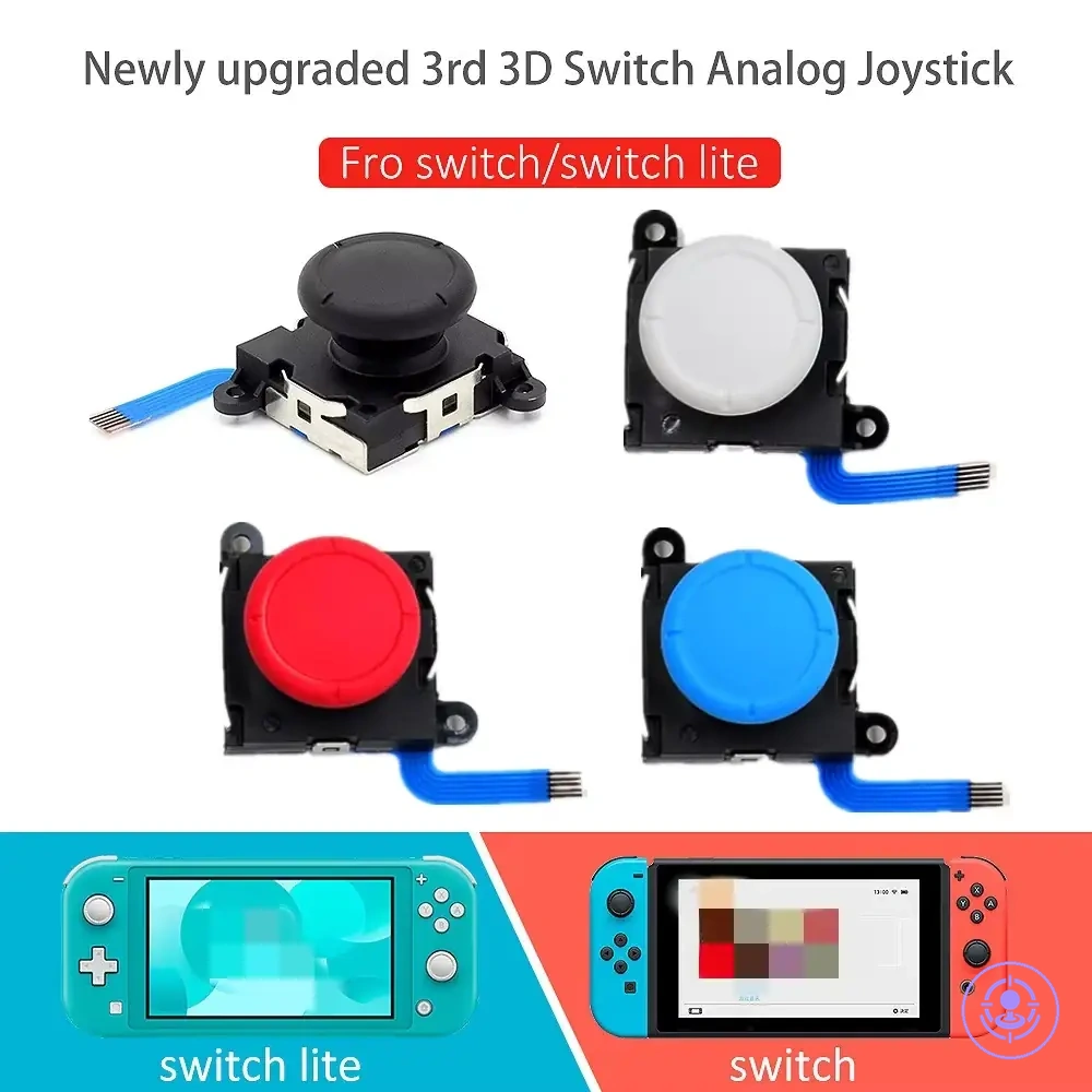 Joy-Con kumanda onarımı için 3D analog yedek joystick