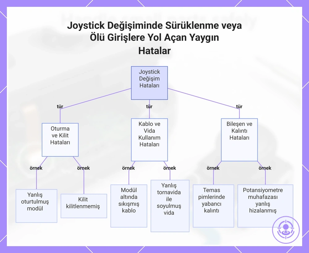 Joystick Değişiminde Sürüklenme veya Ölü Girişlere Yol Açan Yaygın Hatalar