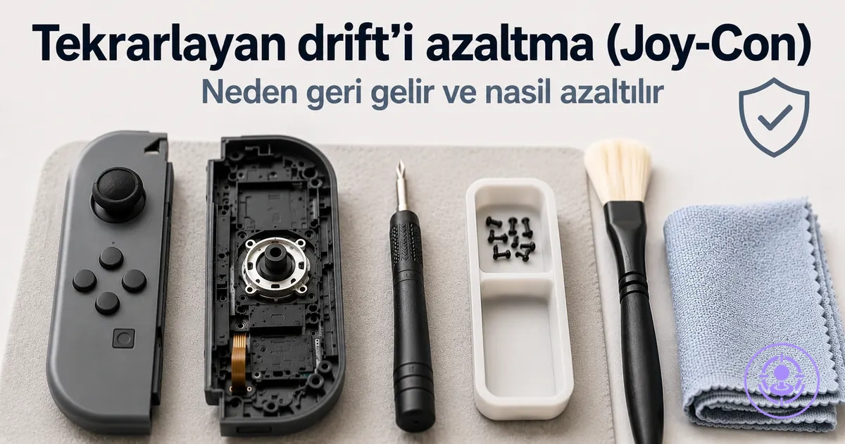 Joy-Con drift onarımı sonrası bakım; temizlik ve dikkatli kullanım ile tekrarlamayı azaltma